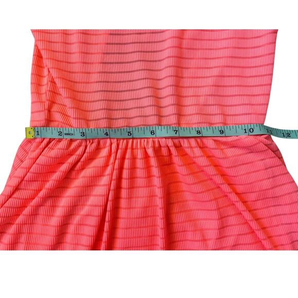 Ocean Drive Bright Pink Sleeveless Striped Dress Womens Size M - Picture 6 of 8